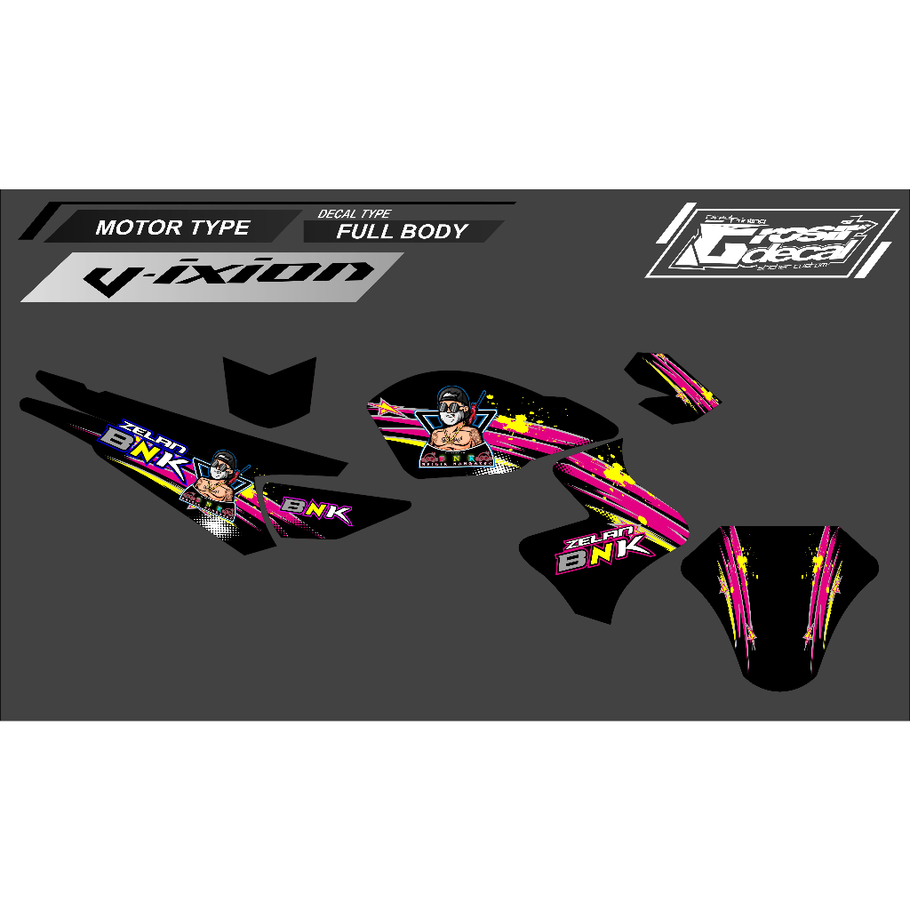 Decal Yamaha Vixion Old Full Body Dekal Vixion Lama Fullbody