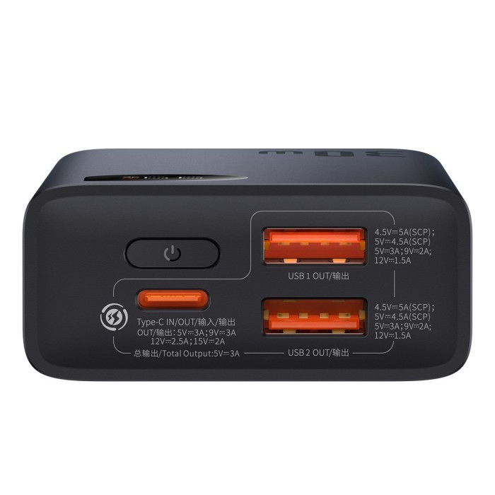 BASEUS ORIGINAL Powerbank Adaman2 10000mAh Power Bank 10000 mAh 3A Fast Charging Quick Charge PB Type C Input Output