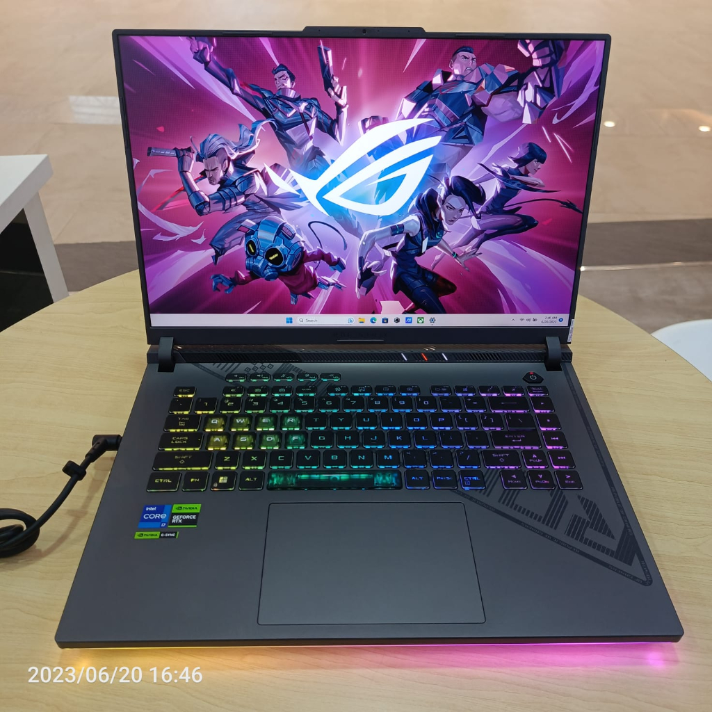 Laptop Gaming Asus Rog Strix G614JV Intel I7 13650HX 16Gb Ram 512Gb Ssd Nvidia Rtx 4060-8Gb 16 Wuxga Ips Windows 11 Original