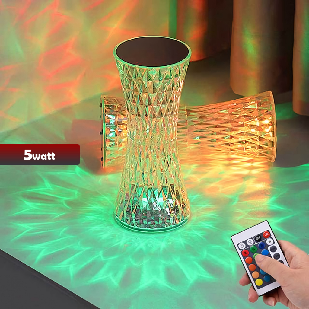 Lampu Crystal Meja / Lampu Hias Aesthetic Diamond Mewah - YOYOSOO