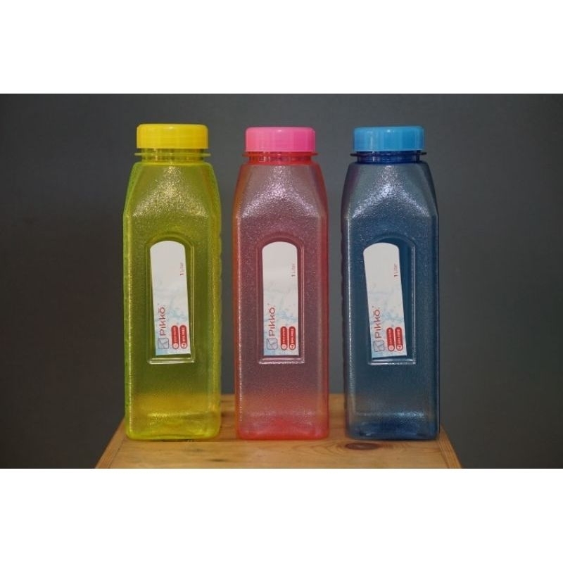 BOTOL MINUM PLASTIK PIKKO 1 LITER /BOTOL AIR PLASTIK WARNA 1 LITER