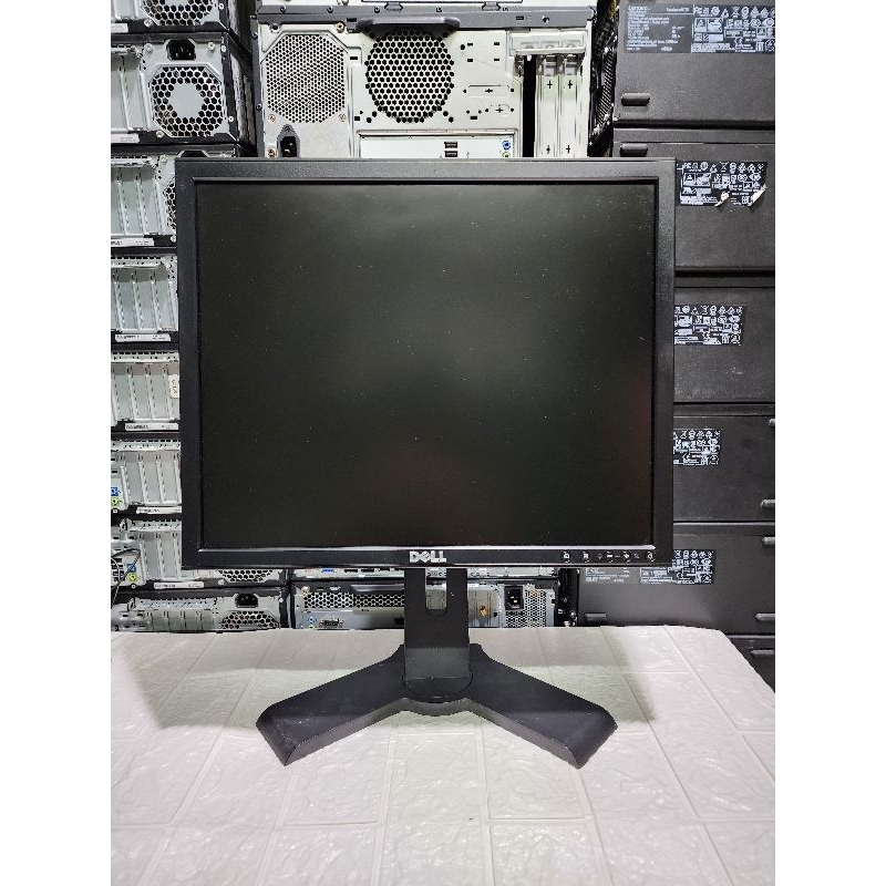 MONITOR DELL 19 INCH KOTAK LENGKAP KABEL KAKI BISA DI PUTAR DAN NAIK TURUN LIKE NEW