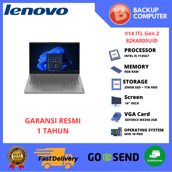 LAPTOP LENOVO V14 ITL Gen 2 82KA005UID i5-1135G7