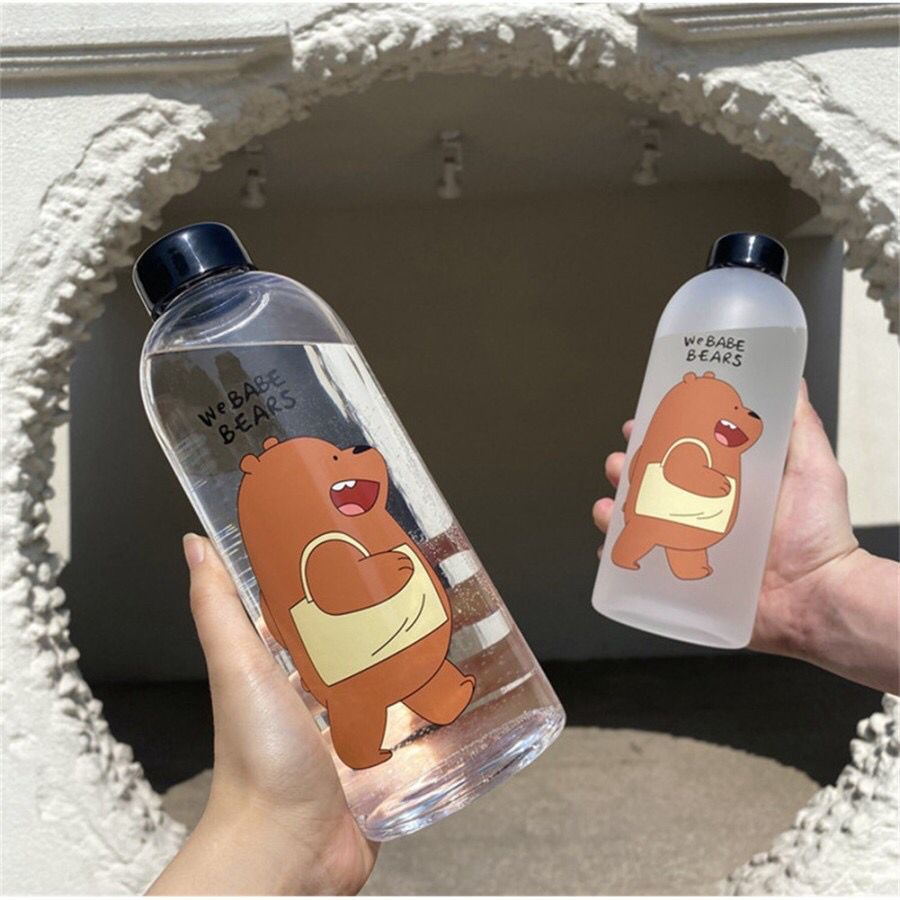 DC B ( B51 ) BOTOL MINUM PLASTIK 1000 ML MOTIF WE BABE BEARS BENING BPA FREE / TIDAK BISA MEMILIH