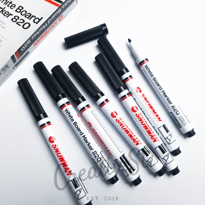 

Spidol Snowman Whiteboard Marker 820 - Hitam