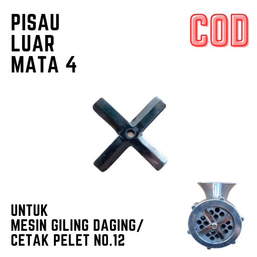 Pisau Luar Mesin Giling Daging No.12 Cetak Pelet Voer Ayam Ikan Pisau Luar Mata 4