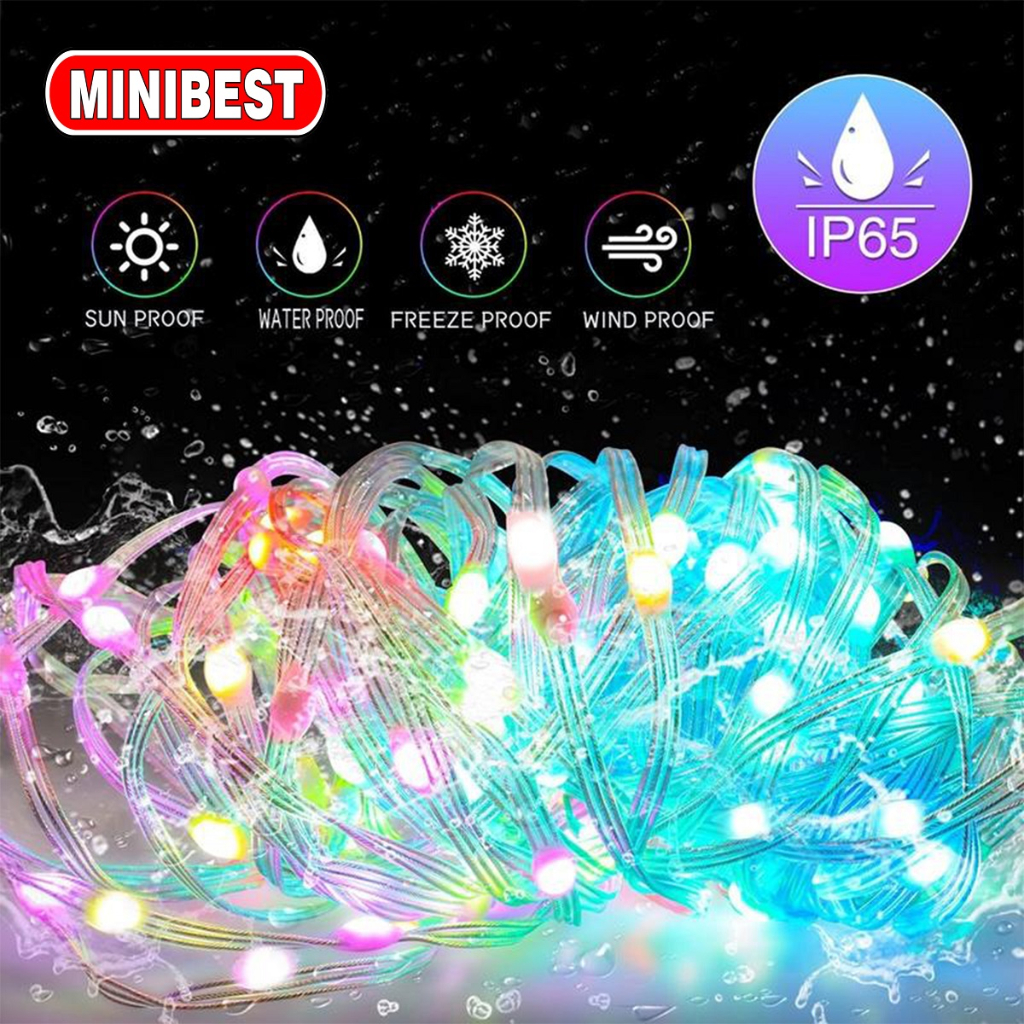 [MB] Lampu LED Strip warna warni app control / lampu rgb running and jumping sensor suara 10 METER 100LED