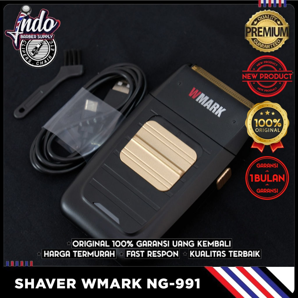 SHAVER WMARK 991 ORIGINAL 100% DENGAN TRIMMER BELAKANG