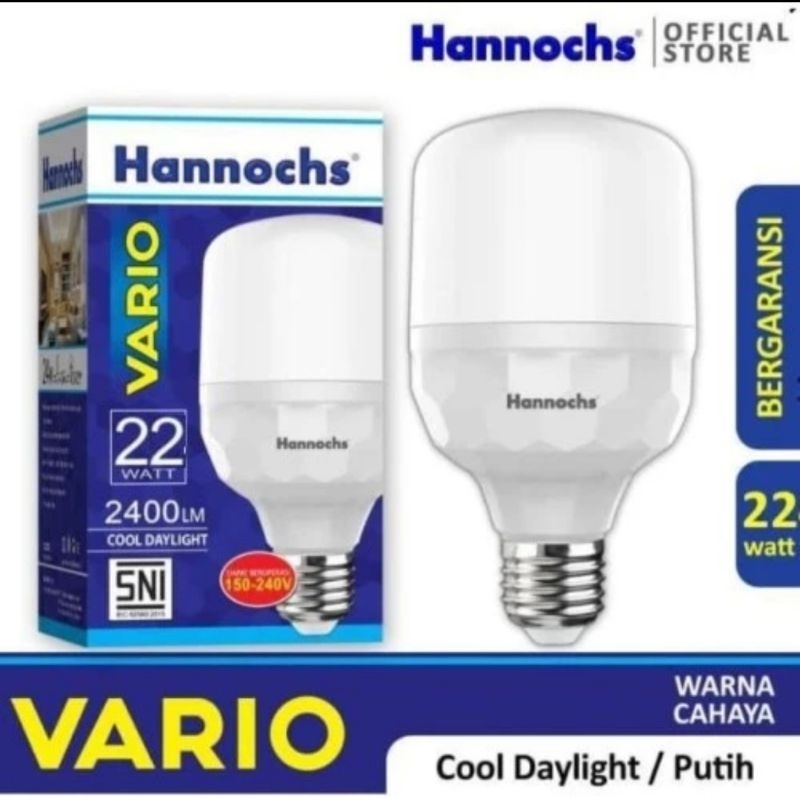 LAMPU LED HANNOCHS VARIO 22 WATT PUTIH / BOHLAM LAMPU LED 22W