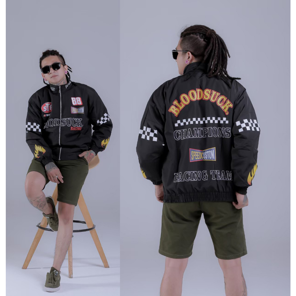 GENIOUS ORIGINAL JAKET NASCAR PRIA JACKET RIDING SUNMORI BIKER TEAM BAHAN PREMIUM