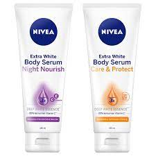 ✿ELYSABETHME✿ 𝓷𝓲𝓿𝓮𝓪 Nivea hand and Body serum super whitening 180ml mencerahkan kulit