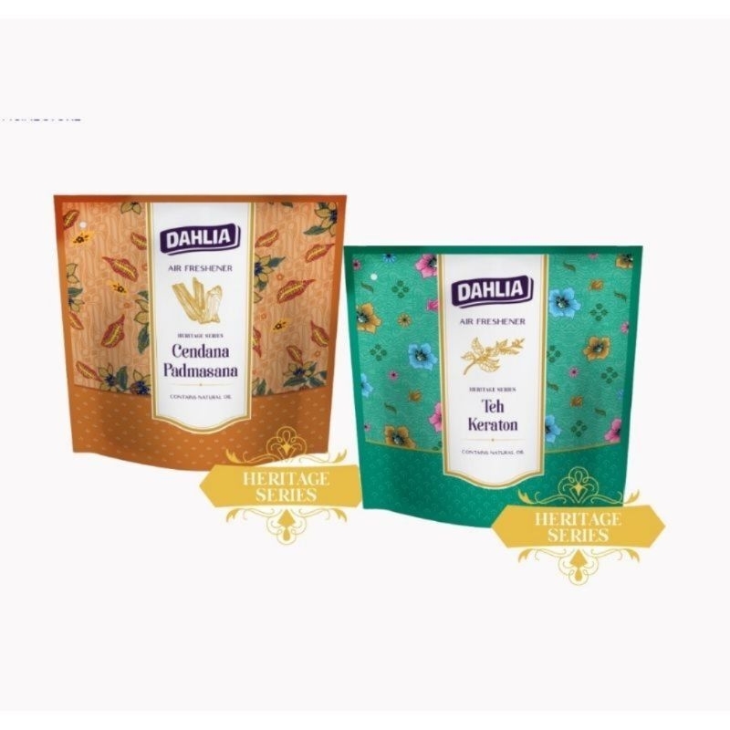 DAHLIA Pengharum Air Freshener Heritage Series Gantung Teh Keraton / Cendana Padmasana 75gr