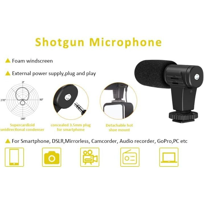 tripod hp set microphone dan remote AY-49