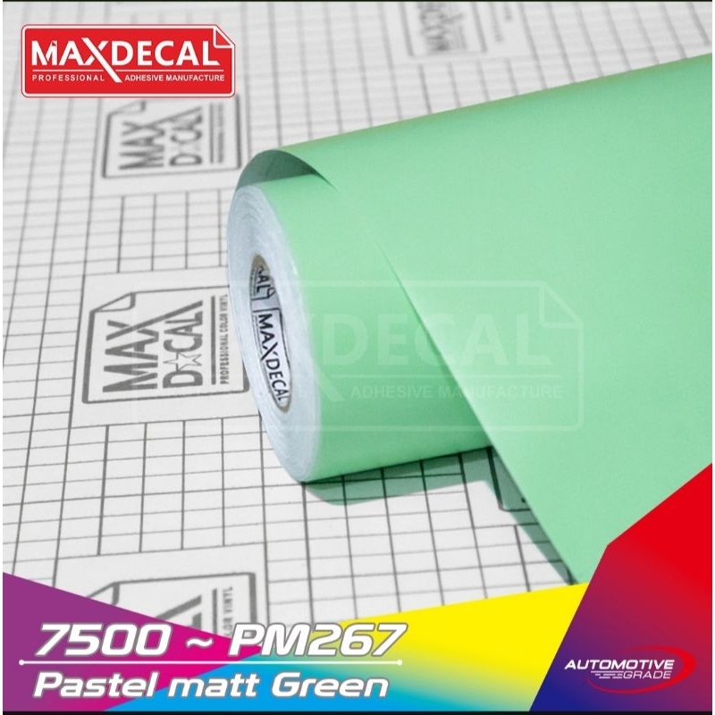 ROLL Sticker Maxdecal 7500 PM267 Pastel Matt Green Vinyl 45cm x 15m ROLL