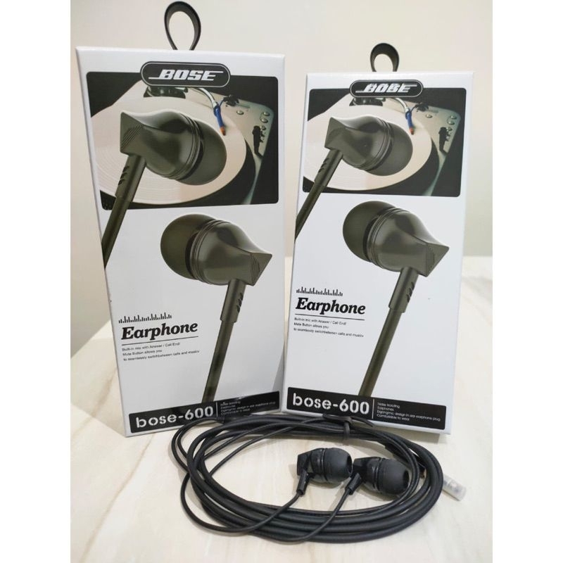 Hf Handsfree Headset Bose-600 Super Bass Suara Bagus