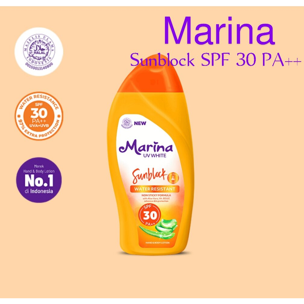 Marina UV White Sunblock SPF 30 PA++ 85ml