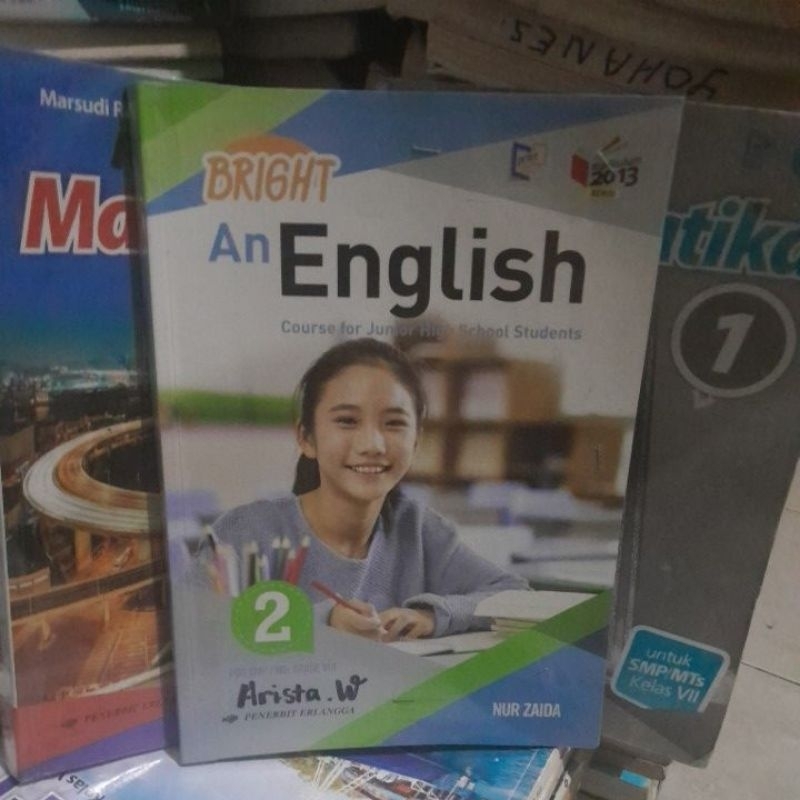 buku bahasa inggris ( Bright an english) smp kelas 8 penerbit erlangga