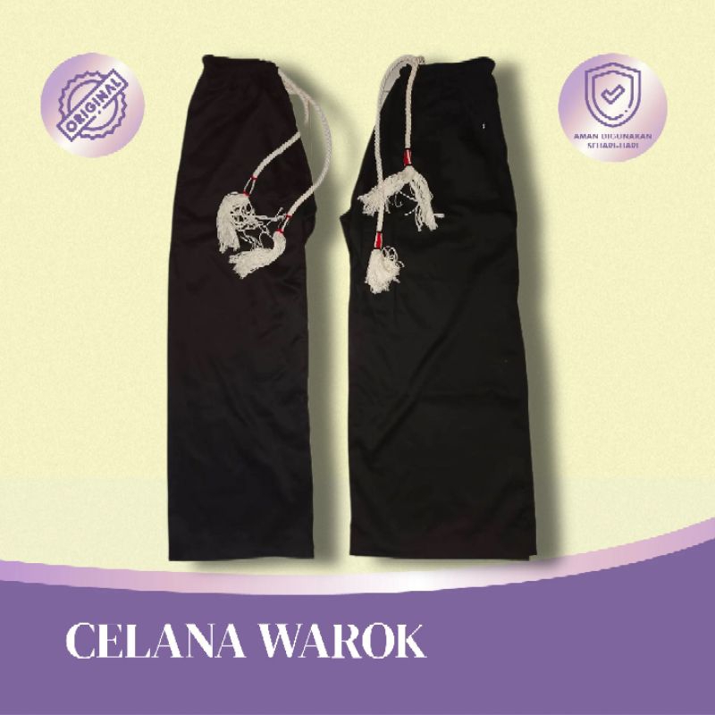 Celana Silat Nagata Drill + Tali Warok  / Celana Sakral PSHT  Nagata Drill + Tali Warok