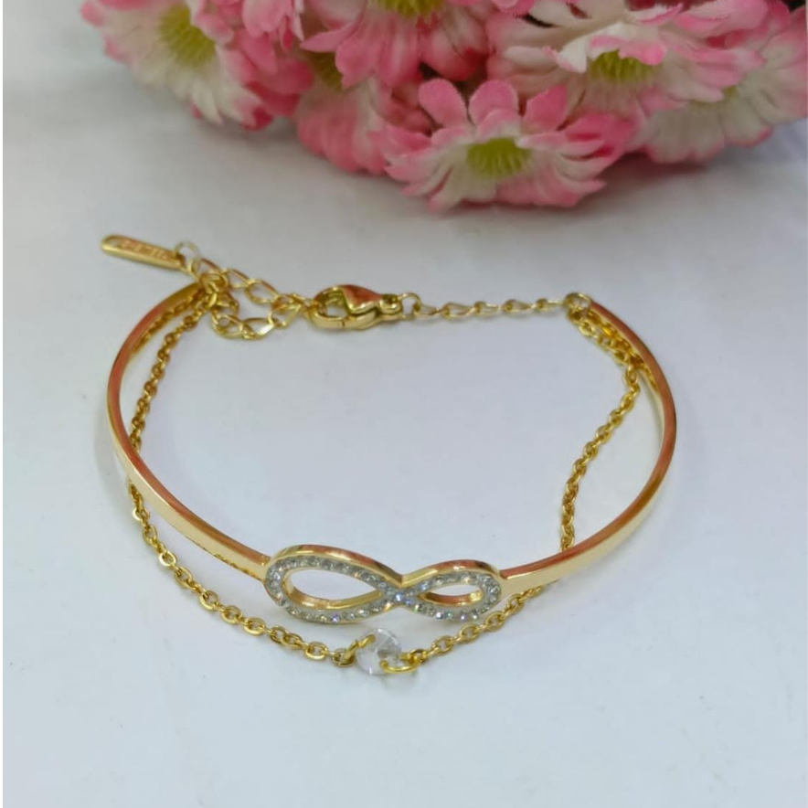 GELANG TITANIUM / AKSESORIS WANITA TITANIUM / PERHIASAN FASHION TITANIUM ( SATUAN )