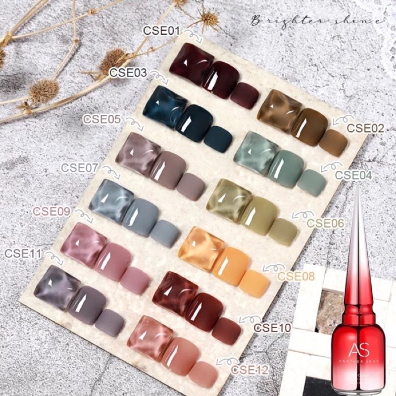 [FLASHES] CSE 1SET 12 Warna Nail Polish Gel Soak Off Uv Gel