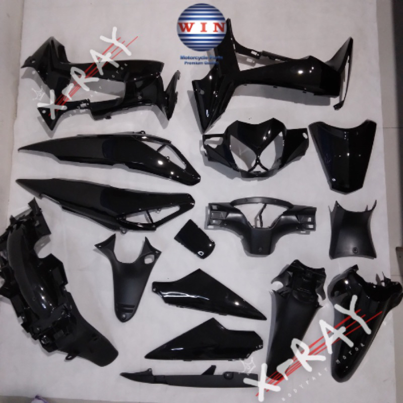 paket komplit full set body kasar halus honda Supra x 125 2007 2008 2009 2010 Batman mata dua ORI WI
