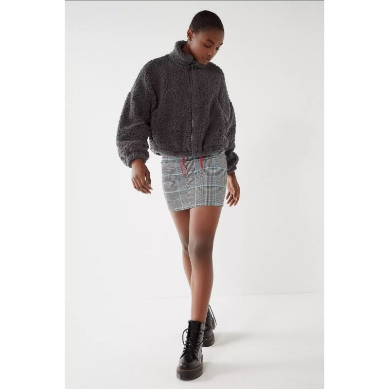 uo grey willow jacket urban outfitters sherpa jaket