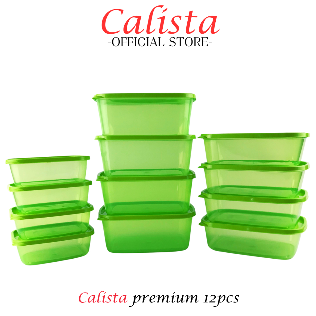 [ CALISTA ] TOPLES SET PLASTIK CALISTA FURANO PREMIUM SET ISI 12PCS FOOD CONTAINER PREP PREPARATION KULKAS SET TEMPAT WADAH PENYIMPANAN MAKANAN BUAH DAPUR SET