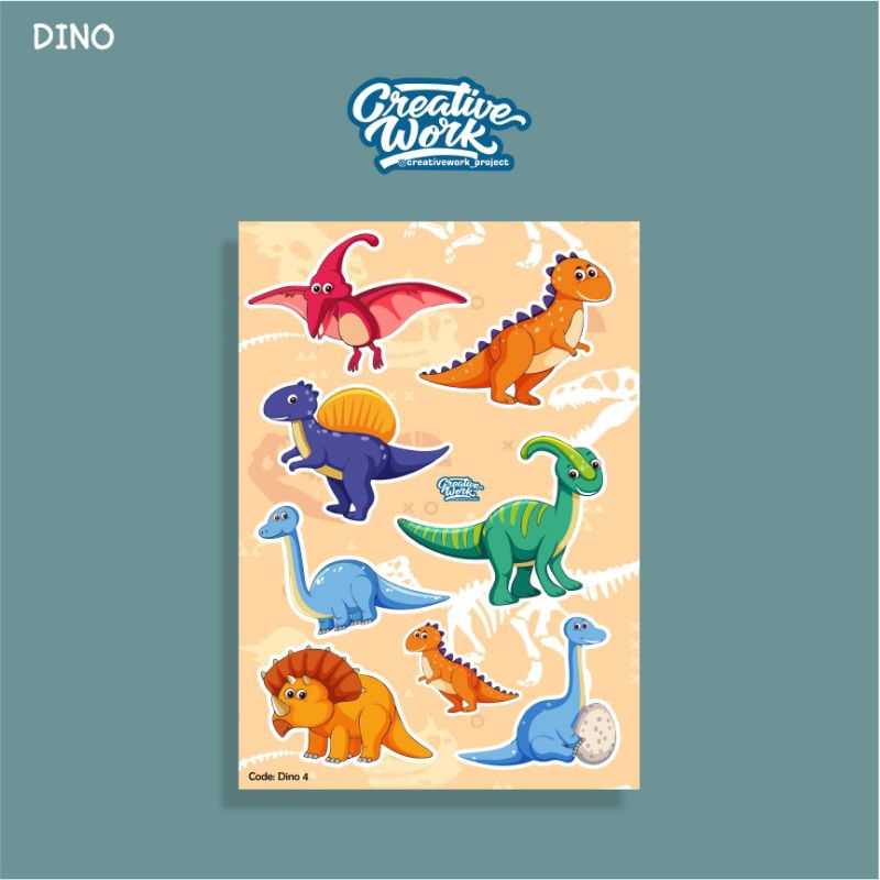 

Stiker Label Nama (DINO)