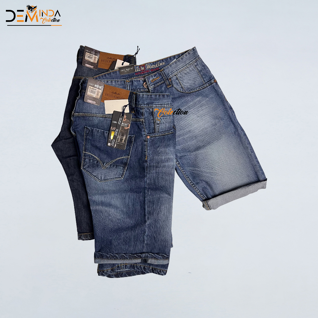 Celana Jeans Pendek Pria Lois Martin Original Standar Reguler Jins Cowok Premium Celana Lois Fashion