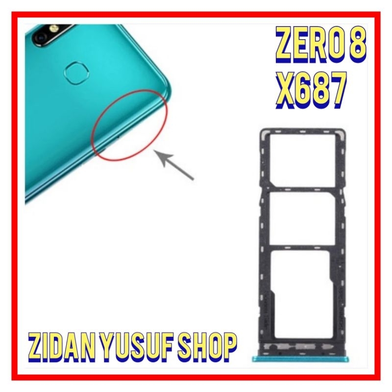 SIMTRAY SIM CARD SIM LOCK DUDUKAN KARTU SIM INFINIX ZERO 8 / X687 ORIGINAL