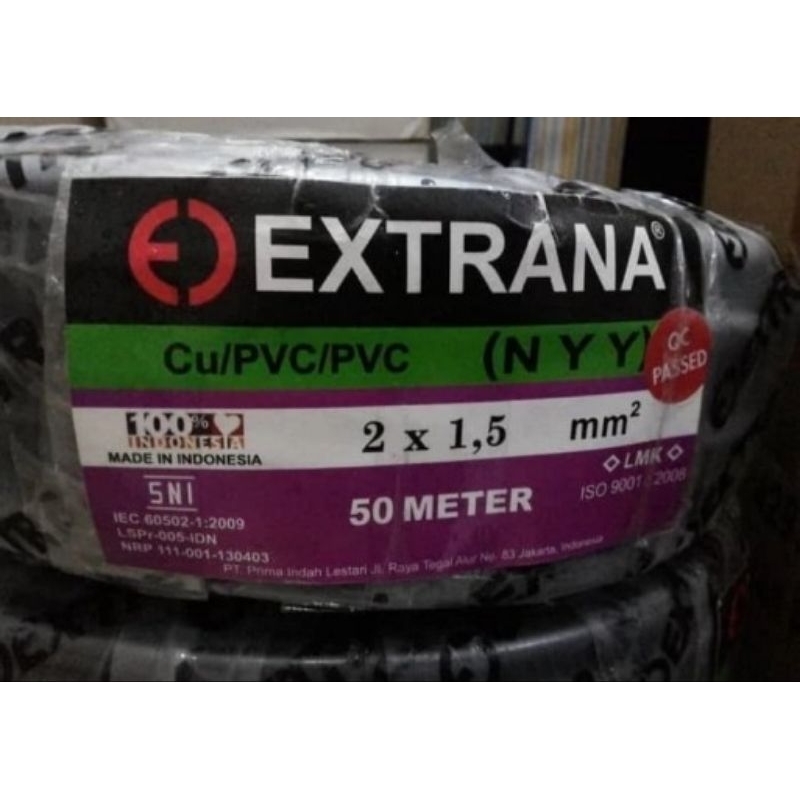 kabel extrana NYY 2x1,5 50M