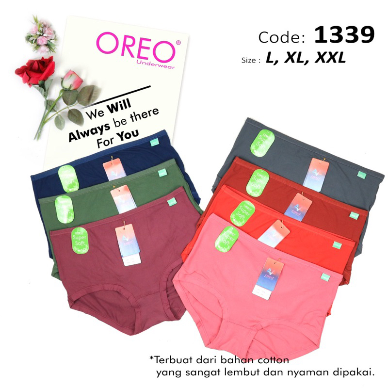 CELANA DALAM WANITA KATUN SUPER SOFT OREO PREMIUM CD PEREMPUAN IMPORT