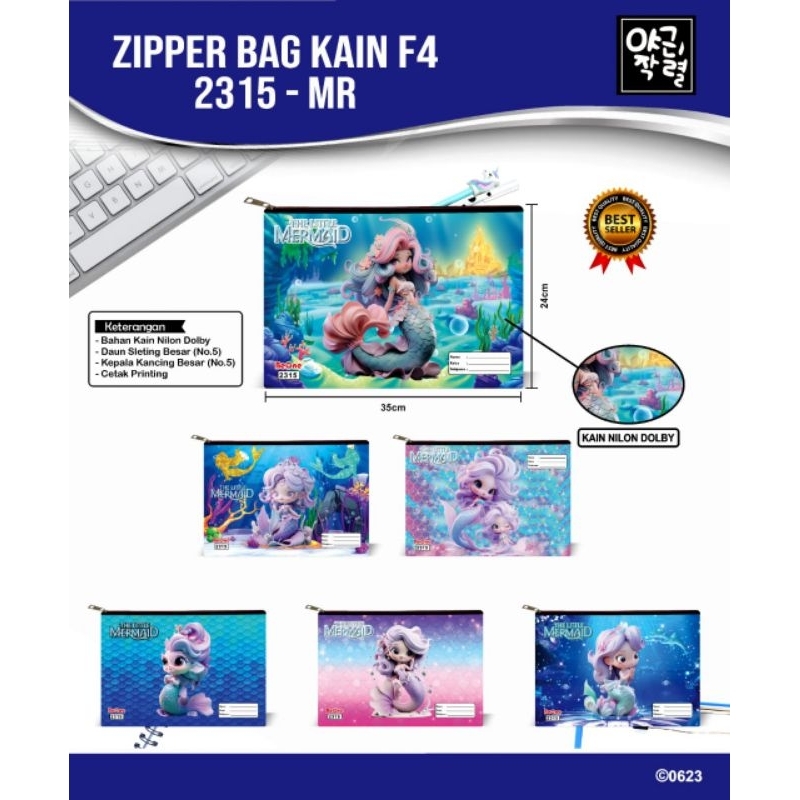 

Map zipper sleting F4 Mermaid