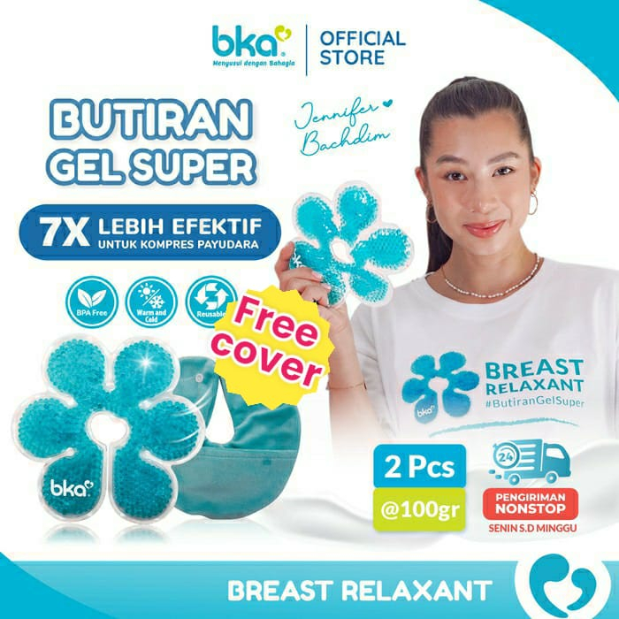Breast Relaxant BKA Butiran Gel Super Breast Relaxant Kompres Payudara Ibu Hamil | Relaksasi Payudara Bantu Persiapan Asi Lancar Breast relaxant