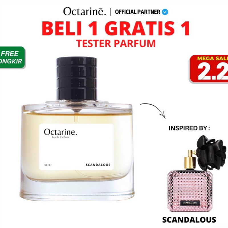 Octarine Parfum Wanita Tahan Lama Aroma Lembut Elegan Inspired By SCANDALOUS | Parfume Farfum Perfume Minyak Wangi Cewek Cowok Murah Original