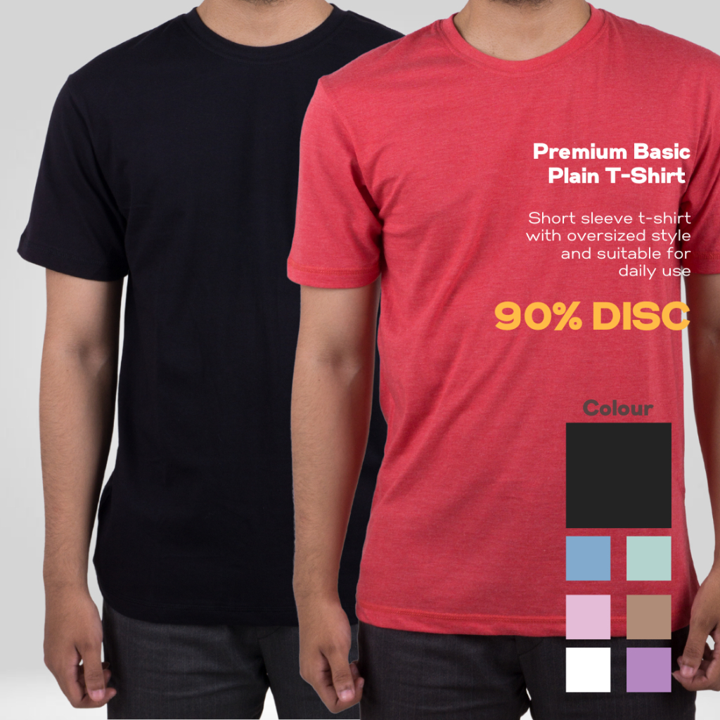 Kaos Polos pria | Baju polos pria katun combed 30s size s - xxxl| Kaos polos distro | T-shirt polos keren | kaos polos lengan pendek