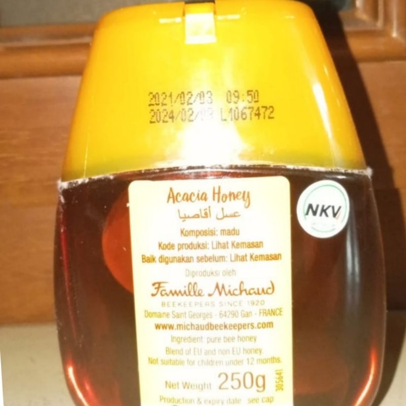 LUNE de MIEL ACACIA HONEY PURE BEE HONEY 250 G MADU ALAMI