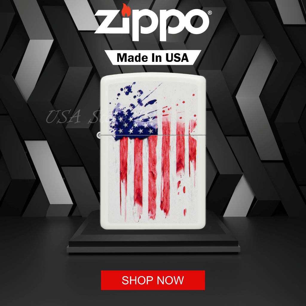 Korek Zippo US Flag Design 49783 Original Made In USA