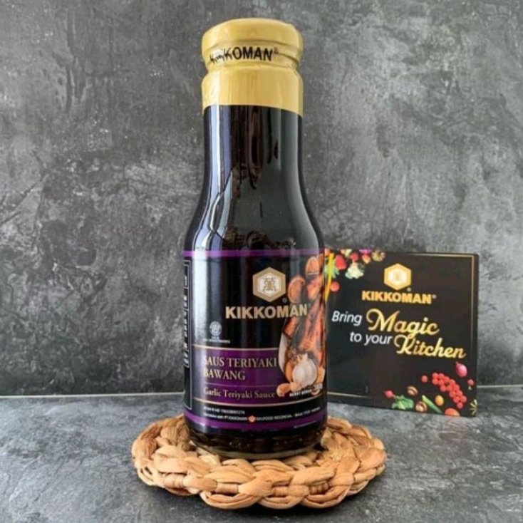 

Kikkoman Saus Teriyaki Bawang 300gr Garlic Teriyaki Sauce