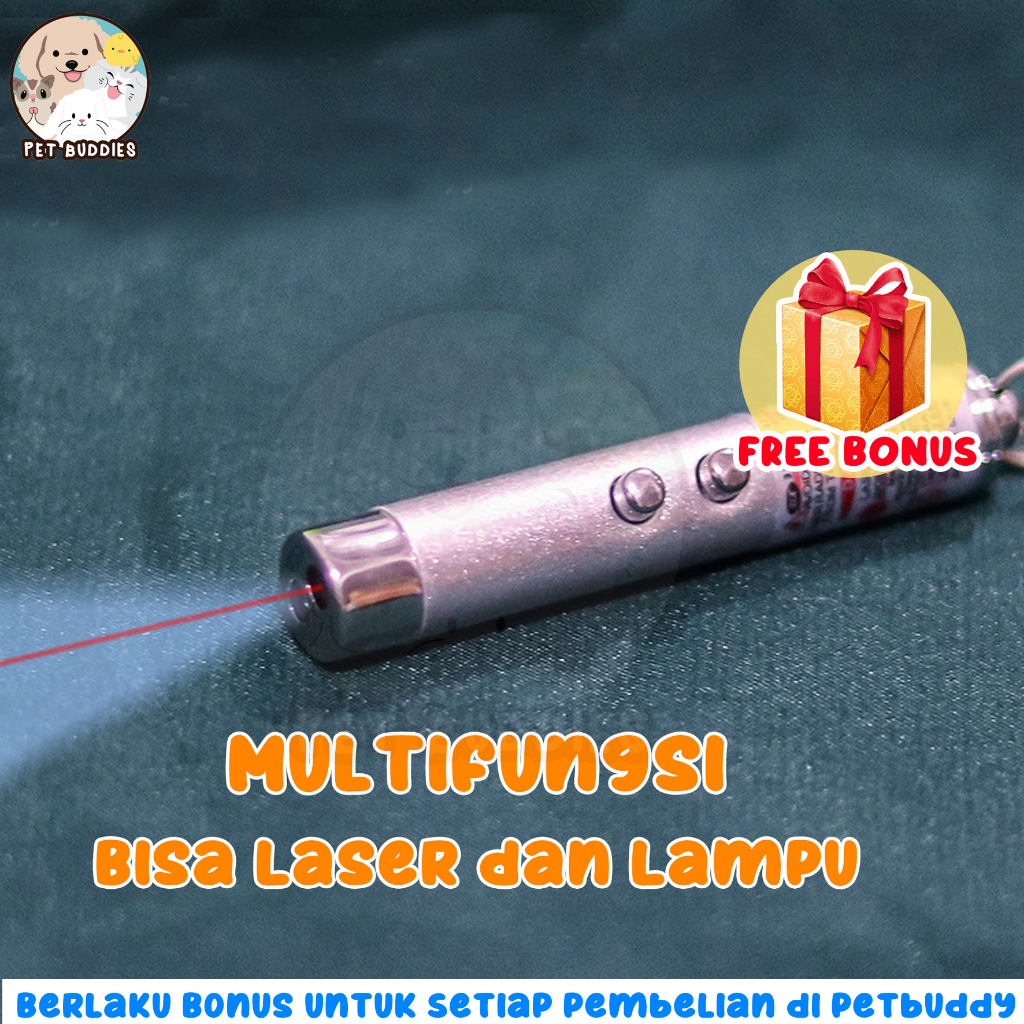 Laser Pointer FREE BATERAI Multifungsi Mainan Kucing/Anjing Kejar Interaktif