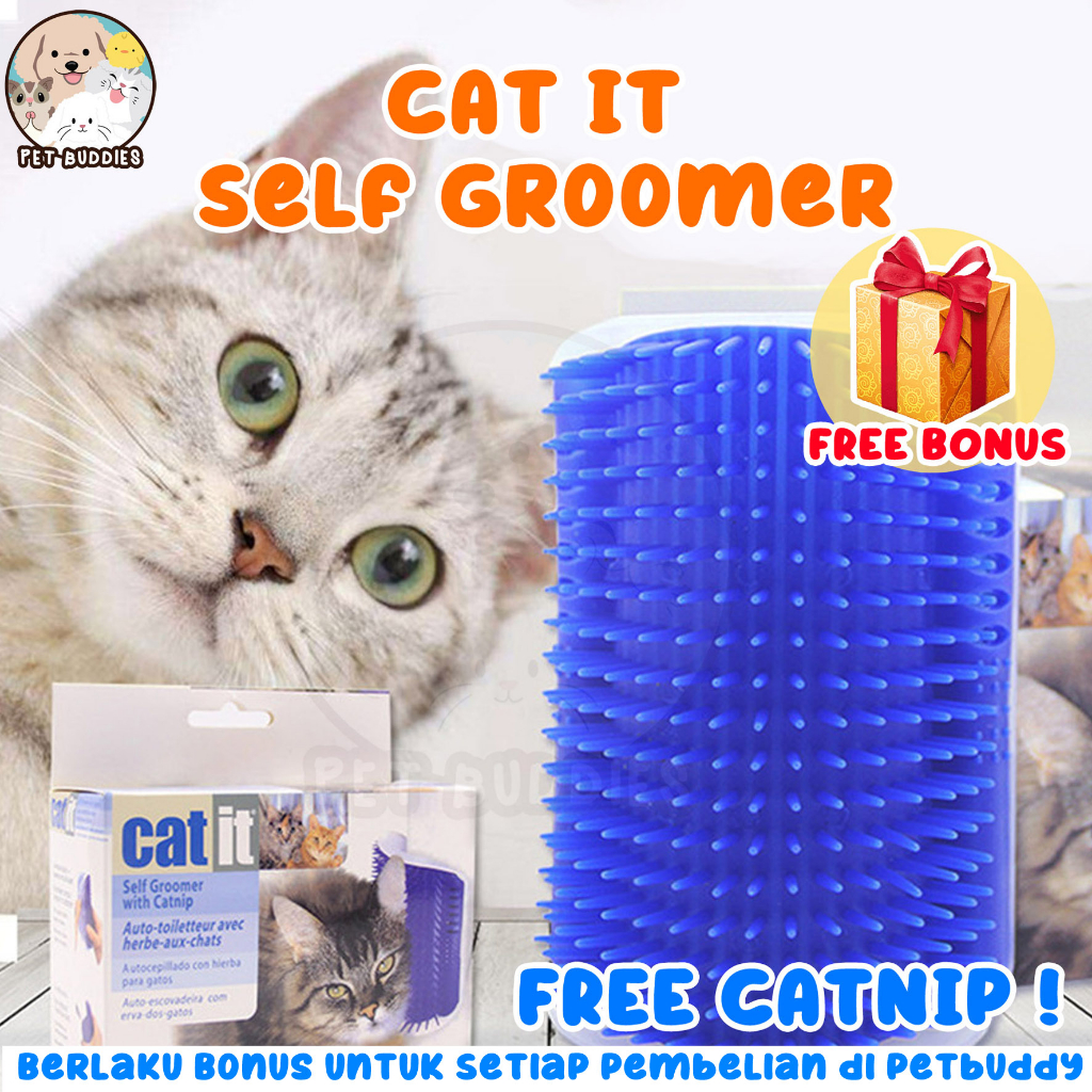 Cat It! Self Groomer Sisir Bulu Kucing Silikon with Catnip