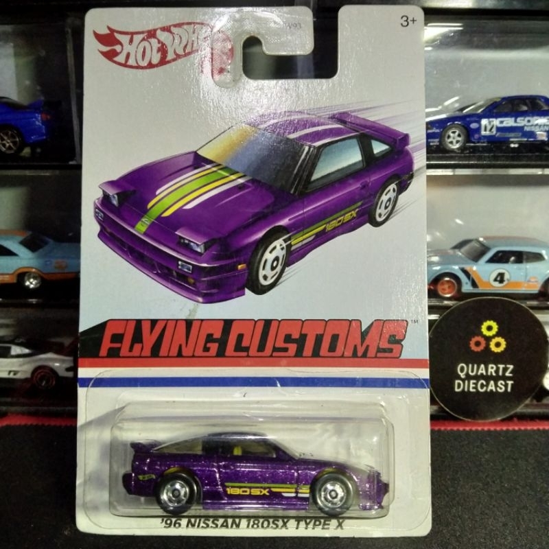Hot Wheels 96 Nissan 180SX Type X Ungu Metalik Flying Custom