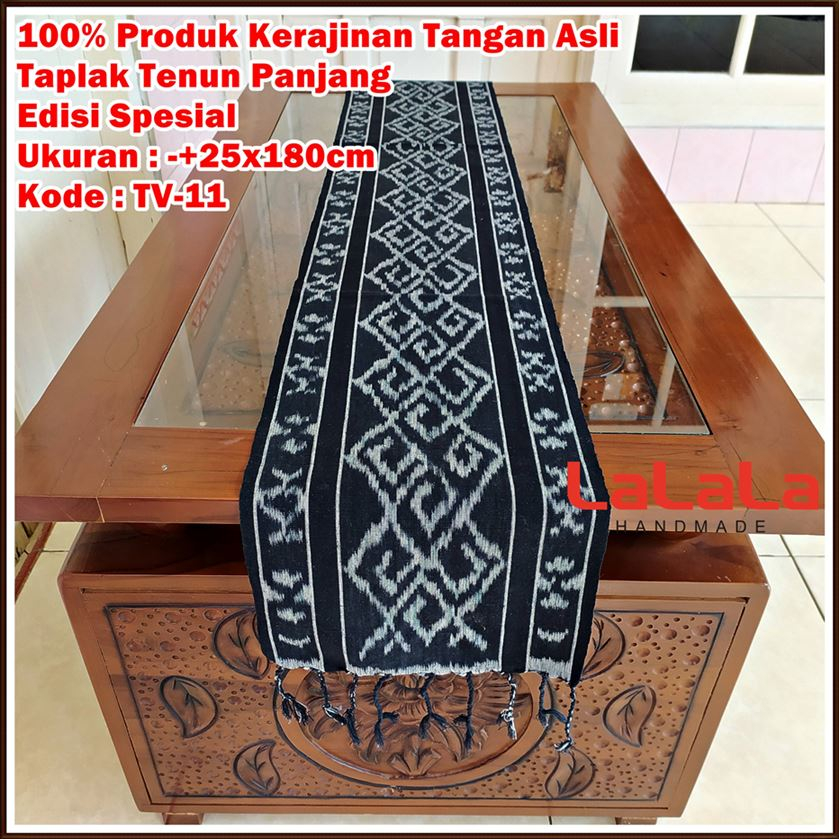 Taplak Meja Tenun Panjang Ikat Etnik Terbaru Table Cover Meja Makan Ruang Tamu Cafe Hotel