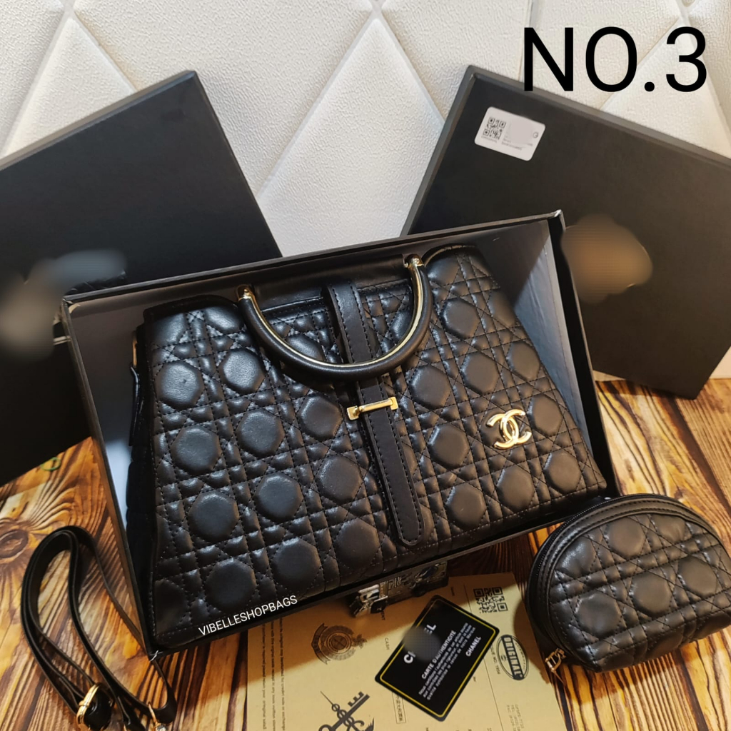 TAS BATAM BAG CNL LIDAH WOMENBAG FREEBOX ( UKURAN BESAR ) uk P30xT20xL13 - TAS BATAM BAG LIDAH CH 3 RUANG VERONIKA BAHAN HALUS IMPORT VERONICA TAS WANITA 0963