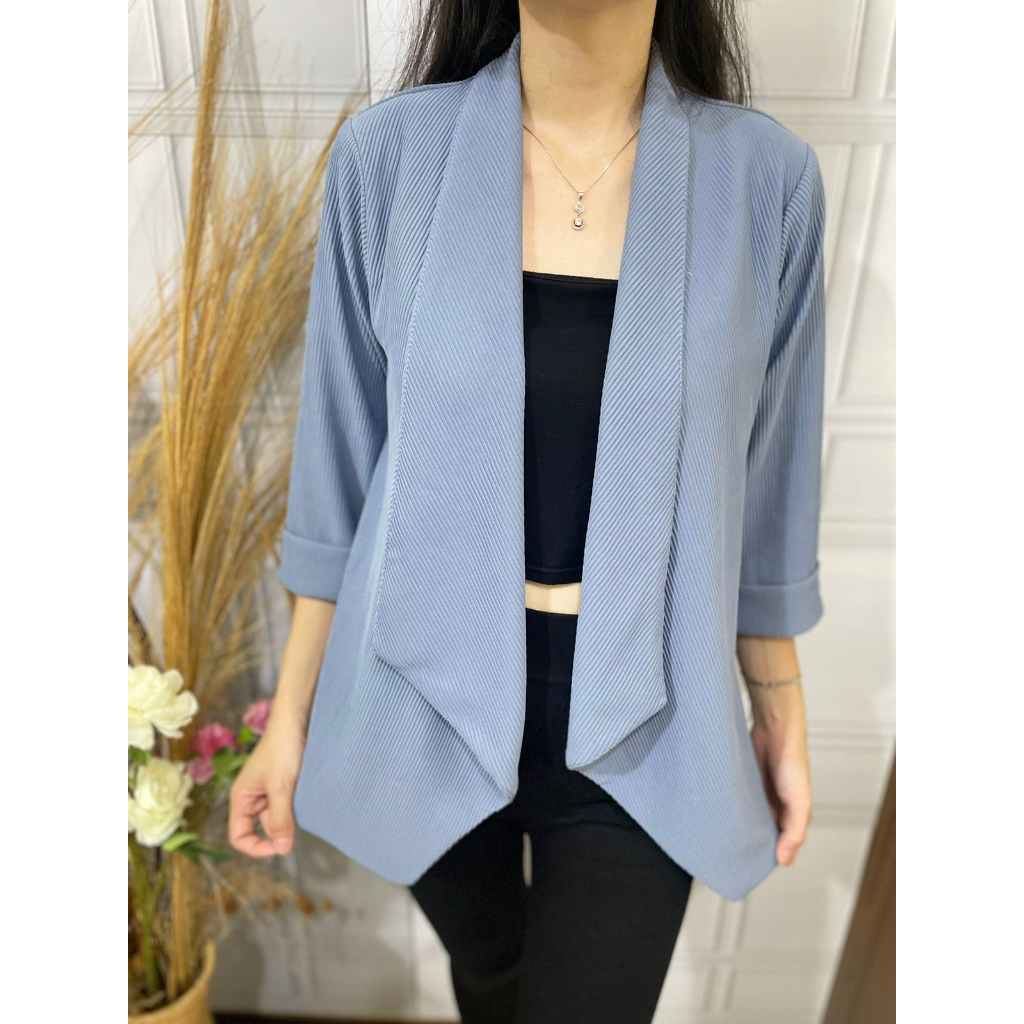 Basic id fashion Blazer Knitt codoray  premium tebal /Cardigan import premium