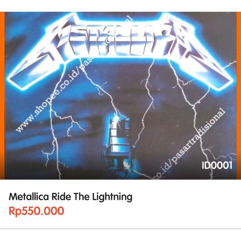 Vinyl Metallica Ride The Lightning