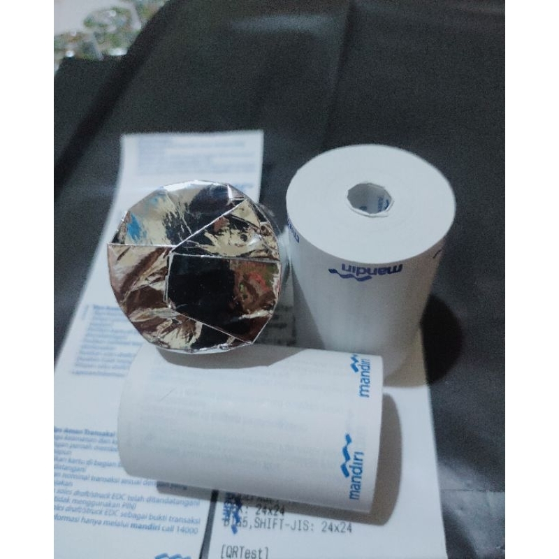 

kertas thermal mandiri 58x35 ((paket 10 pcs/roll))