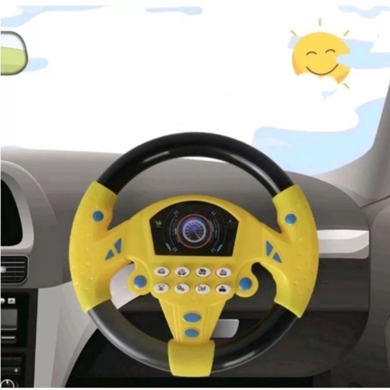 tokolima9 - MAINAN EDUKASI ANAK SETIR SETIRAN MOBIL STEERING WHEEL