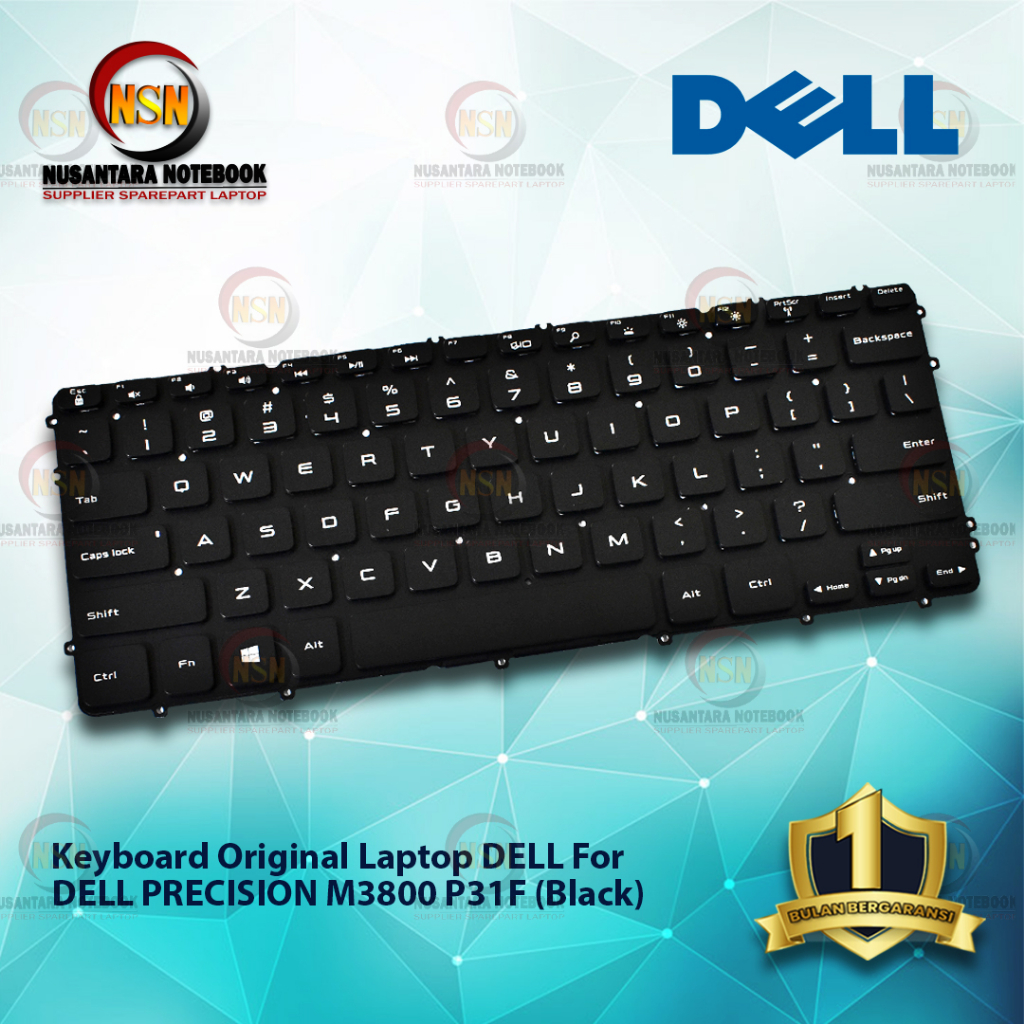 Keyboard Laptop ORI DELL for Precision M3800 P31F (Black)