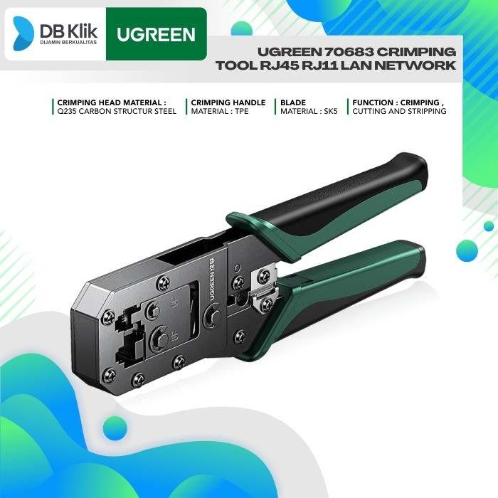 Crimping Tool UGreen 70683 RJ45 RJ11 LAN Network - 70683